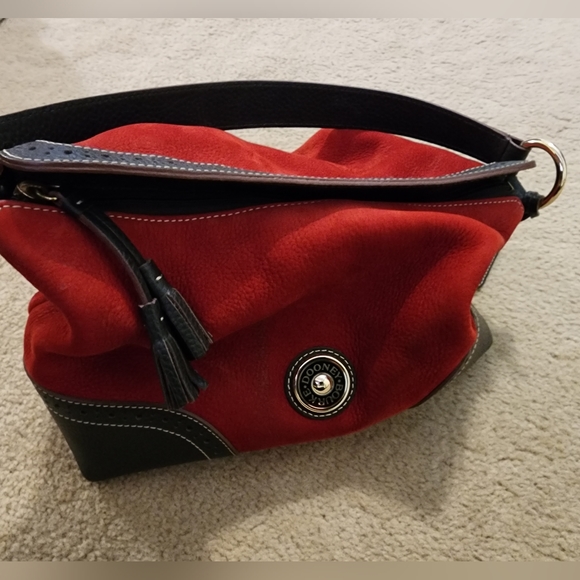 Dooney & Bourke Scarlet & Brown Shoulder Bag - Picture 8 of 8